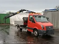 Bedrijfswagen kipper volkswagen, crafter met hmf 340 kraan, bouwjaar 2010 - afbeelding 1 van  44