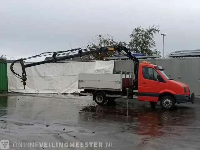 Bedrijfswagen kipper volkswagen, crafter met hmf 340 kraan, bouwjaar 2010 - afbeelding 25 van  44