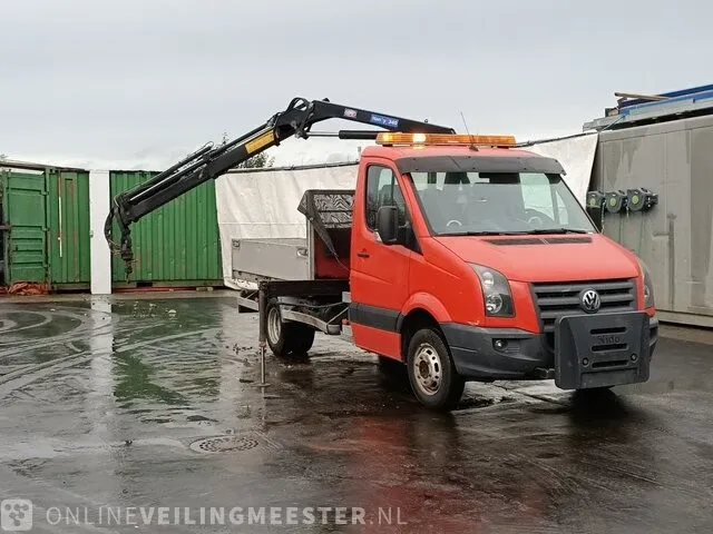 Bedrijfswagen kipper volkswagen, crafter met hmf 340 kraan, bouwjaar 2010 - afbeelding 23 van  44