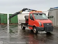 Bedrijfswagen kipper volkswagen, crafter met hmf 340 kraan, bouwjaar 2010 - afbeelding 23 van  44