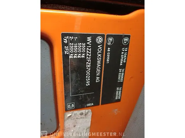 Bedrijfswagen kipper volkswagen, crafter met hmf 340 kraan, bouwjaar 2010 - afbeelding 37 van  44