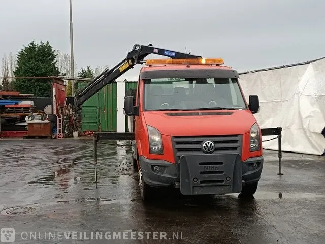 Bedrijfswagen kipper volkswagen, crafter met hmf 340 kraan, bouwjaar 2010 - afbeelding 40 van  44
