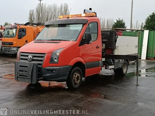 Bedrijfswagen kipper volkswagen, crafter met hmf 340 kraan, bouwjaar 2010 - afbeelding 42 van  44