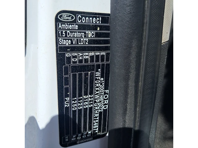Bedrijfwagen ford, transit connect 1.5 tdci l1, n.v.t., bouwjaar 2017 - afbeelding 29 van  37
