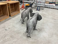 Beeld olifant (2x) - afbeelding 3 van  10