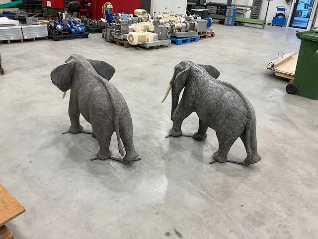 Beeld olifant (2x) - afbeelding 4 van  10