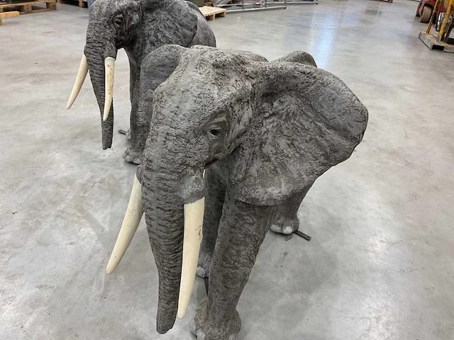 Beeld olifant (2x) - afbeelding 6 van  10