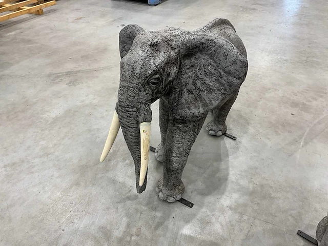 Beeld olifant (2x) - afbeelding 9 van  10