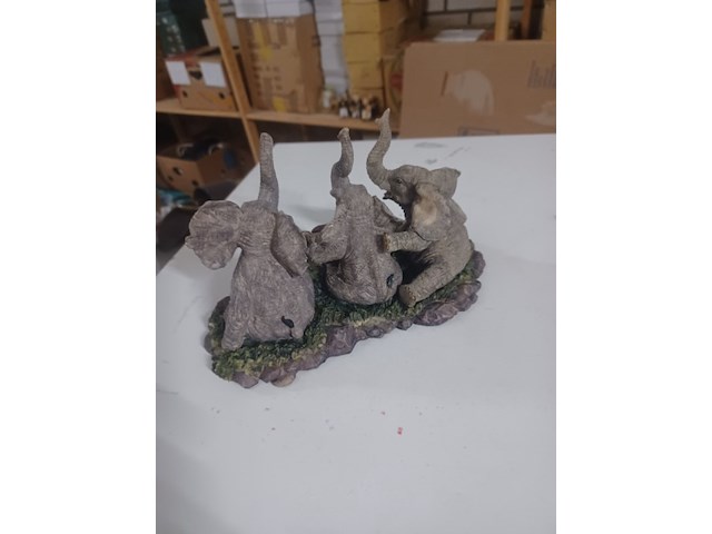 Beeld olifanten 22x12x13 cm aantal 1 stuks. - afbeelding 4 van  7