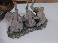 Beeld olifanten 22x12x13 cm aantal 1 stuks. - afbeelding 7 van  7