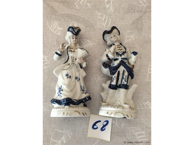 Beeldjes 2stuks ( blauw ) - afbeelding 1 van  2