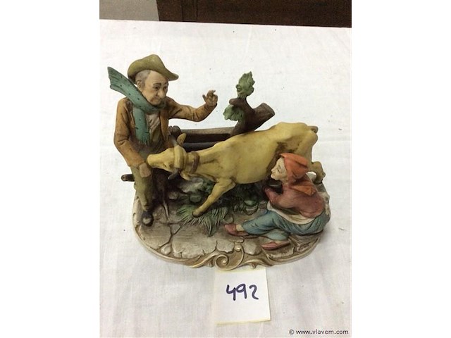 Beeldjes/ groepje koe - afbeelding 1 van  2