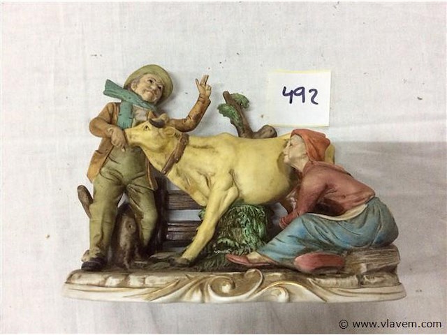 Beeldjes/ groepje koe - afbeelding 2 van  2