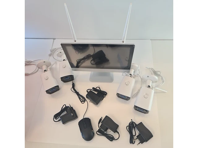 Beeldscherm met 4 kanalen nvr en 4x 5mp ip-camera herospeed - afbeelding 2 van  7