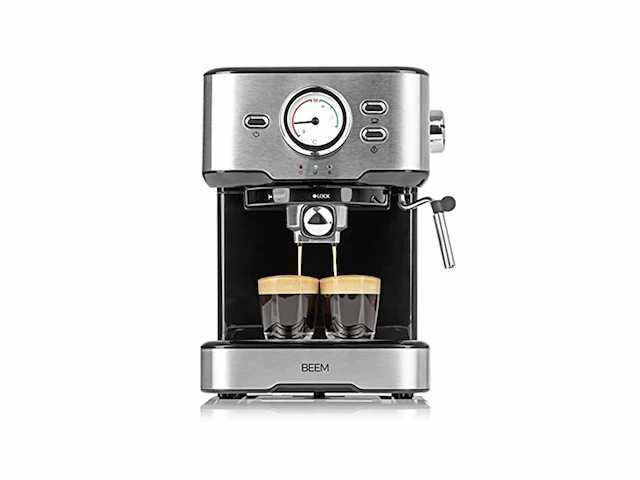 Beem espressoapparaat portafilter 15 bar geborsteld roestvrij staal - afbeelding 1 van  4