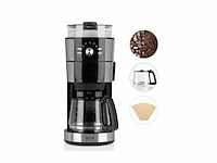 Beem fresh aroma intense filter koffiemachine met molen, glas, roestvrij staal, 1.25 l glazen kan - afbeelding 3 van  5