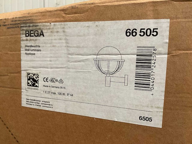 Bega 100w ip44 wandlamp (2x) - afbeelding 5 van  5