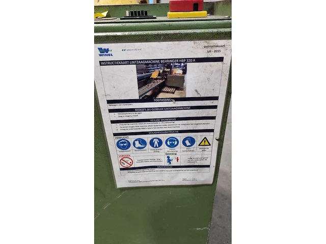 Behringer - hbp 320 a - cnc-bandzaagmachine - afbeelding 4 van  4