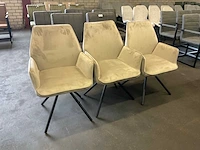 Beige belaire eetkamerstoel (3x) - afbeelding 6 van  9