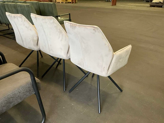 Beige belaire eetkamerstoel (3x) - afbeelding 9 van  9