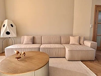 Beige elementen bank in linkse opstelling, large, beige
