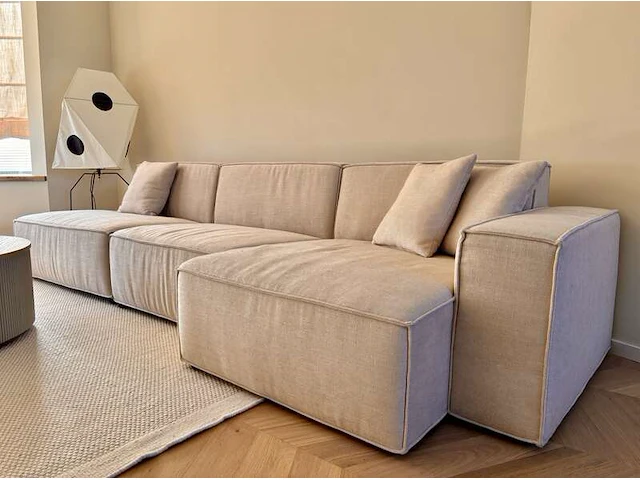Beige elementen bank in linkse opstelling, large, beige - afbeelding 6 van  13