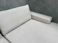 Beige hoekbank met chaise longue - ongebruikt - luxe stof - afbeelding 13 van  27