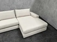 Beige hoekbank met chaise longue - ongebruikt - luxe stof - afbeelding 15 van  27