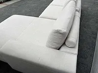Beige hoekbank met chaise longue - ongebruikt - luxe stof - afbeelding 18 van  27