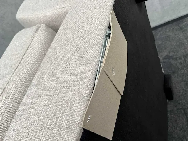 Beige hoekbank met chaise longue - ongebruikt - luxe stof - afbeelding 23 van  27