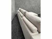 Beige hoekbank met chaise longue - ongebruikt - luxe stof - afbeelding 5 van  27