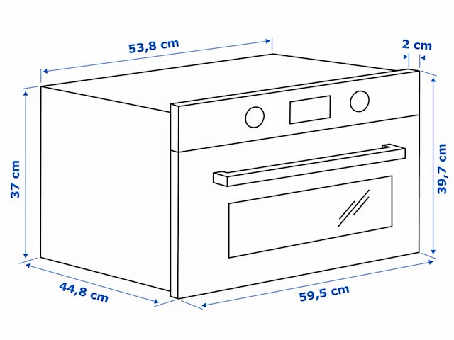 Bejublad inbouw magnetron - afbeelding 4 van  6