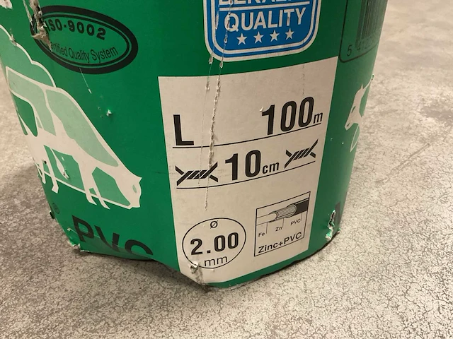 Bekaert motto pvc rol á 100m prikkeldraad - afbeelding 2 van  2