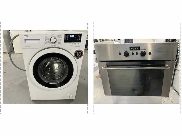 Beko - beko wasmachine + whirlpool inbouw oven - afbeelding 1 van  16