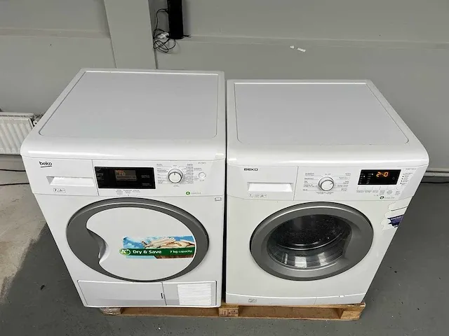 Beko - wasmachine + beko droger - afbeelding 8 van  11