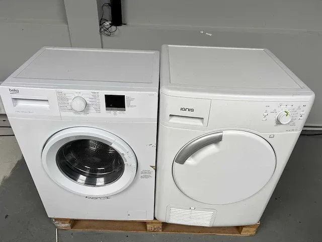 Beko - wasmachine + ignis droger - afbeelding 3 van  10