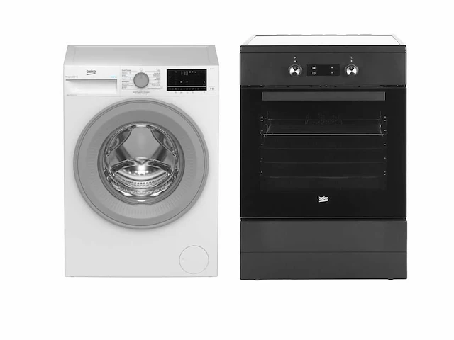 Beko b3wt5841ws wasmachine |beko fsm89301ga - inductie - elektrisch fornuis - afbeelding 1 van  3