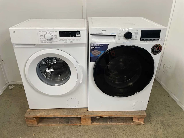 Beko b5wt594189w wasmachine wit| ok. owm 8126 - wasmachine voorlader - 8 kg - afbeelding 2 van  2