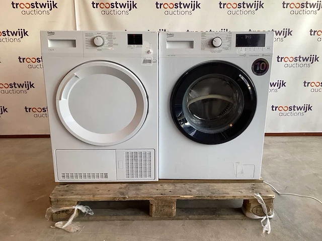 Beko droger 2310025004, dcu7230bx wasmachine (2x) - afbeelding 1 van  10