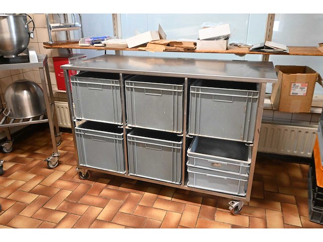 Beko rvs grondstoffenwagen - afbeelding 1 van  3