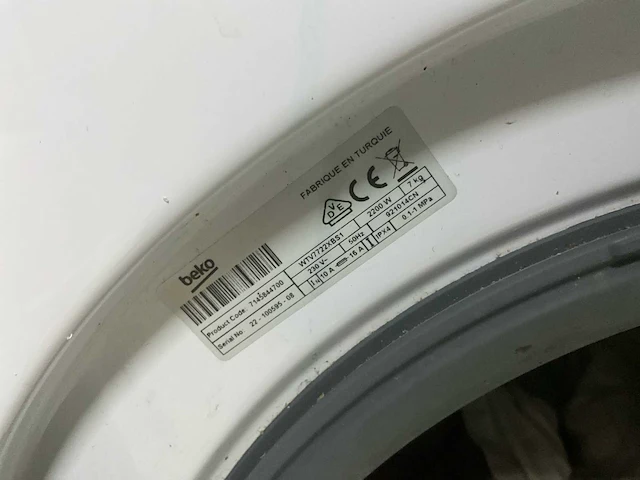 Beko wtv7722xbs1 wasmachine - afbeelding 4 van  5