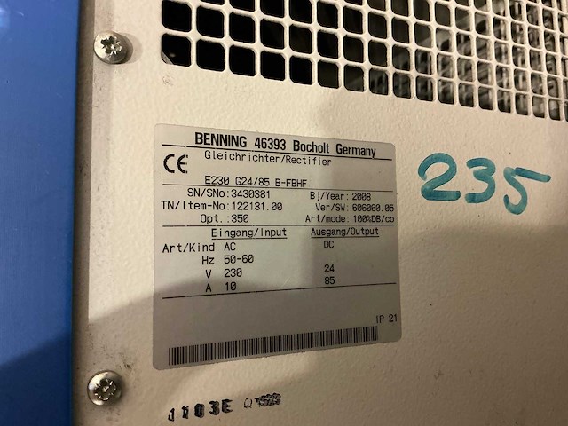 Belatron - 24v 85a - battery chargers - 2008 - afbeelding 2 van  2