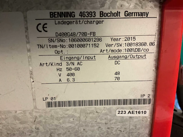 Belatron - 48v 70a - battery chargers - 2015 - afbeelding 2 van  2
