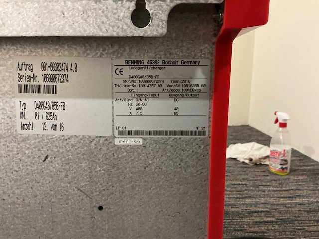 Belatron - 48v 85a - acculaders - 2016 - afbeelding 3 van  3