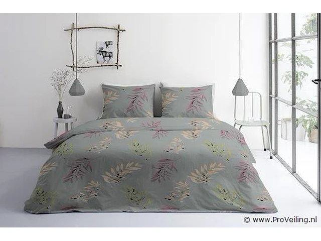 Beleaves grey+2kussenslopen 200x220cm - afbeelding 2 van  4