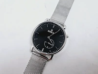 Belgisch juweliershorloge - sharkmesh milanese model - afbeelding 1 van  6