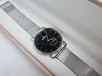 Belgisch juweliershorloge - sharkmesh milanese model - afbeelding 2 van  6