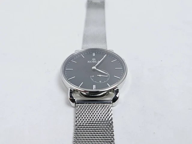 Belgisch juweliershorloge - sharkmesh milanese model - afbeelding 4 van  6