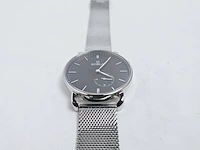 Belgisch juweliershorloge - sharkmesh milanese model - afbeelding 4 van  6
