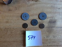 Belgische munt 10 centiem - 25 centiem 1942+ - afbeelding 2 van  2